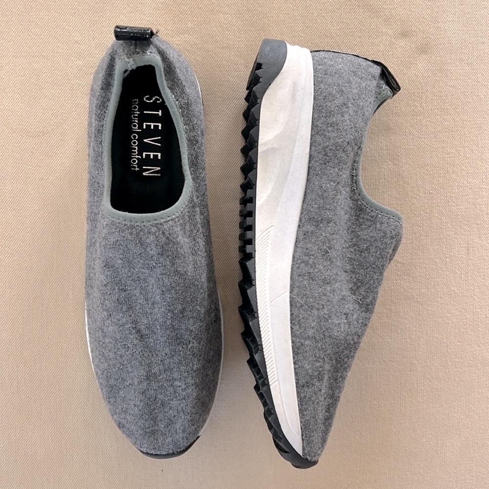 Steven Gray Slip-On Sneakers 👟